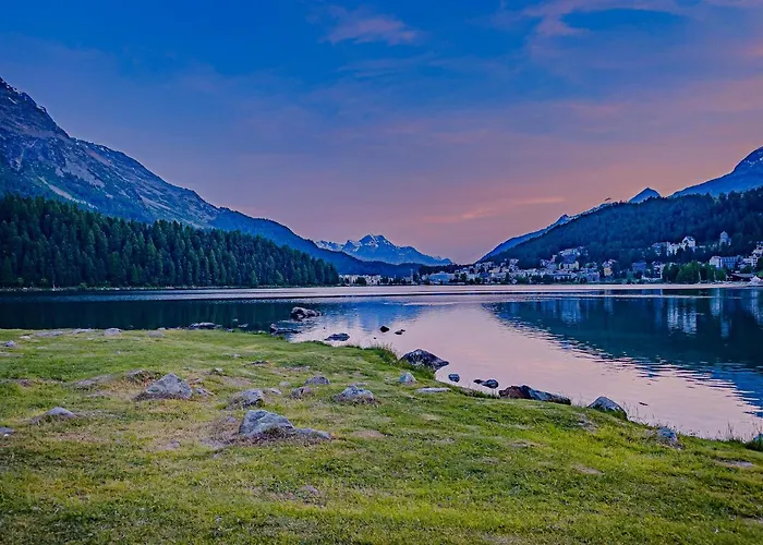 Apartment Wasserfall - Zentrum - Balkon - Seeblick - Küche St. Moritz